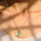 Heart Medallion Gold-Filled Necklace