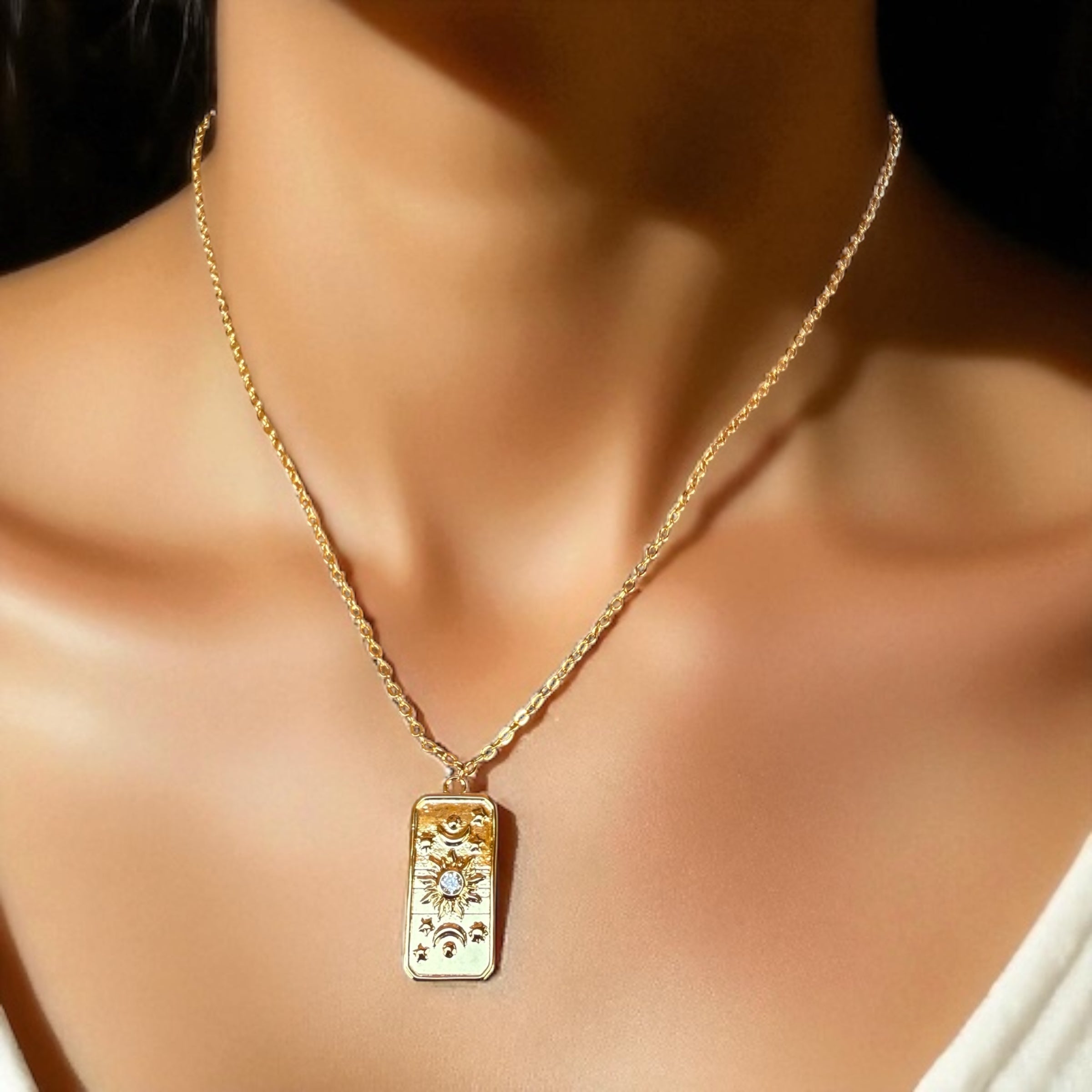 Cosmic Balance Talisman Gold-Filled Necklace