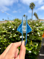 Blue Mackerel Hair Claw Clip