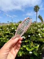 Pink Fish Bones Hair Claw Clip