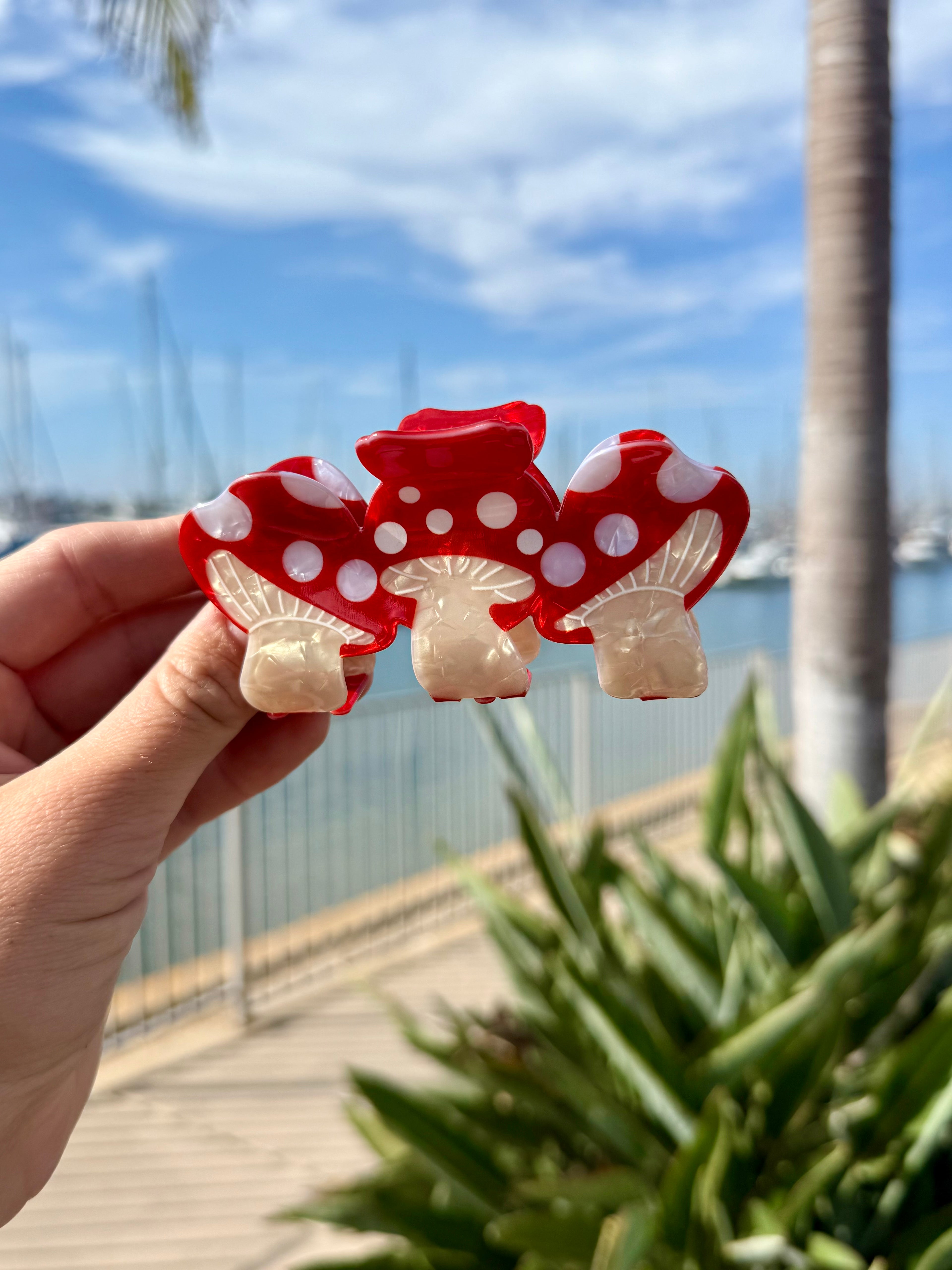 Mushroom Hair Claw Clip