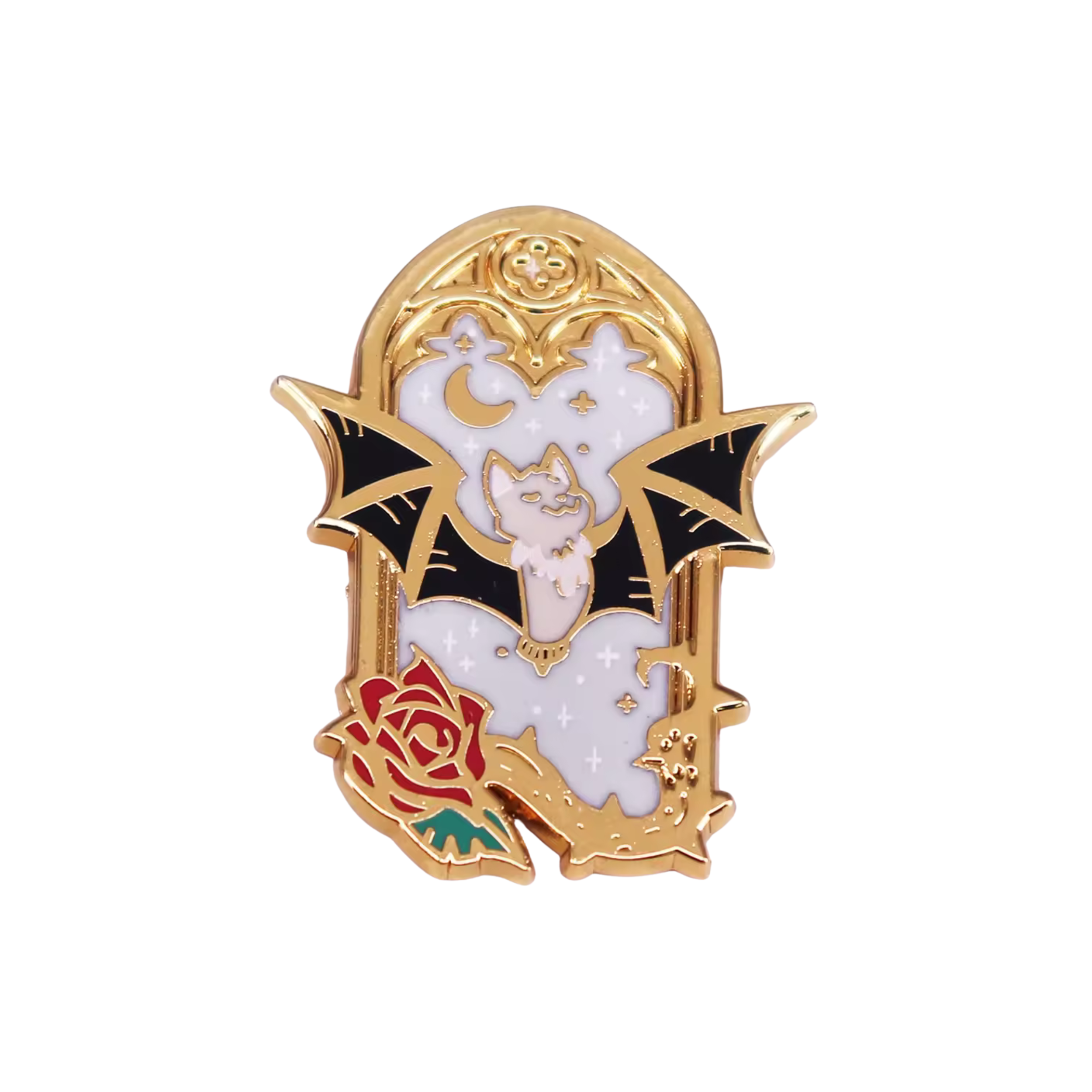 Gothic Bat Enamel Pin