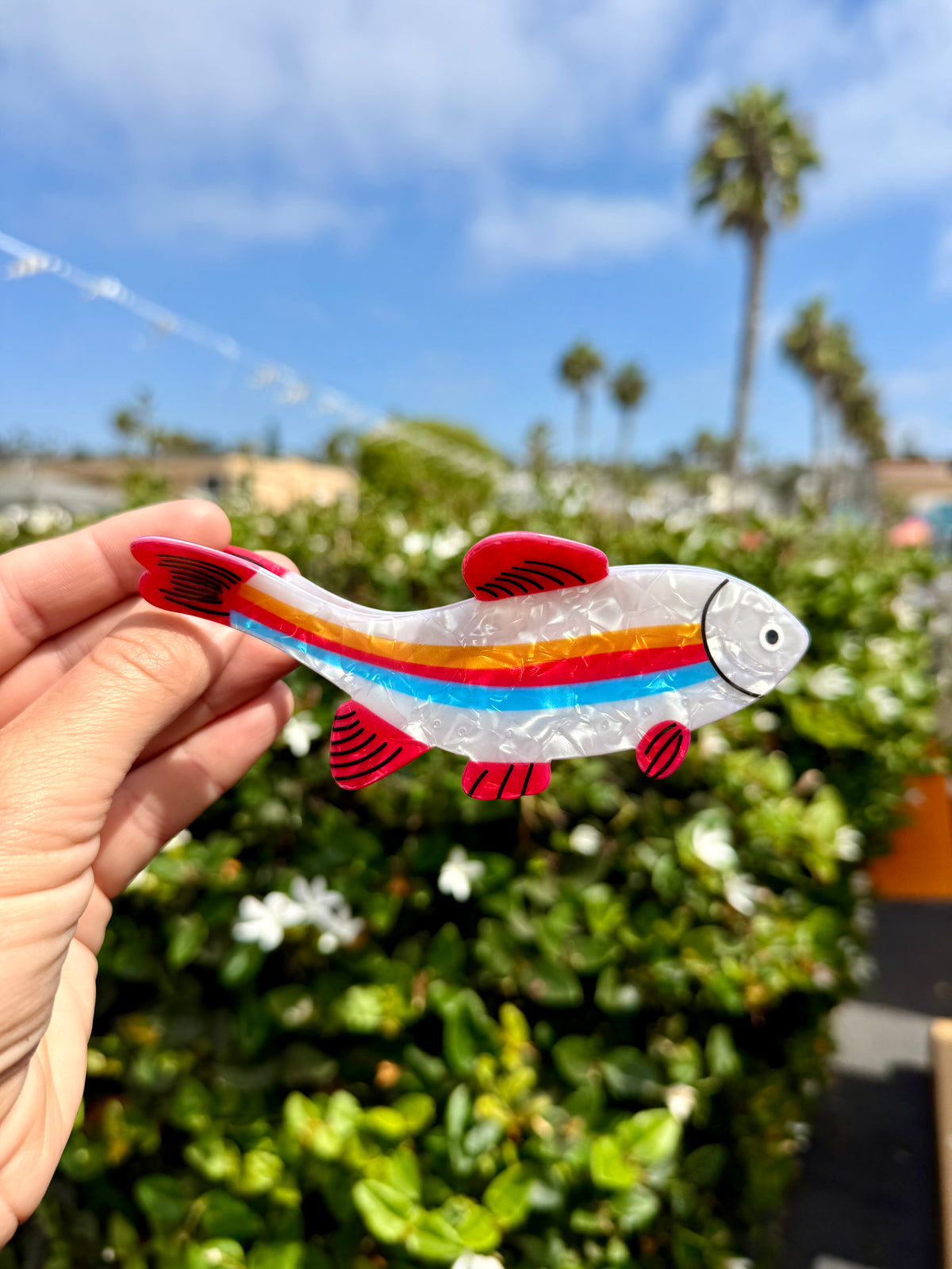 Rainbowfish Hair Claw Clip