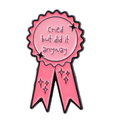 Cried But Did It Anyway - Pink Award Ribbon Enamel Pin