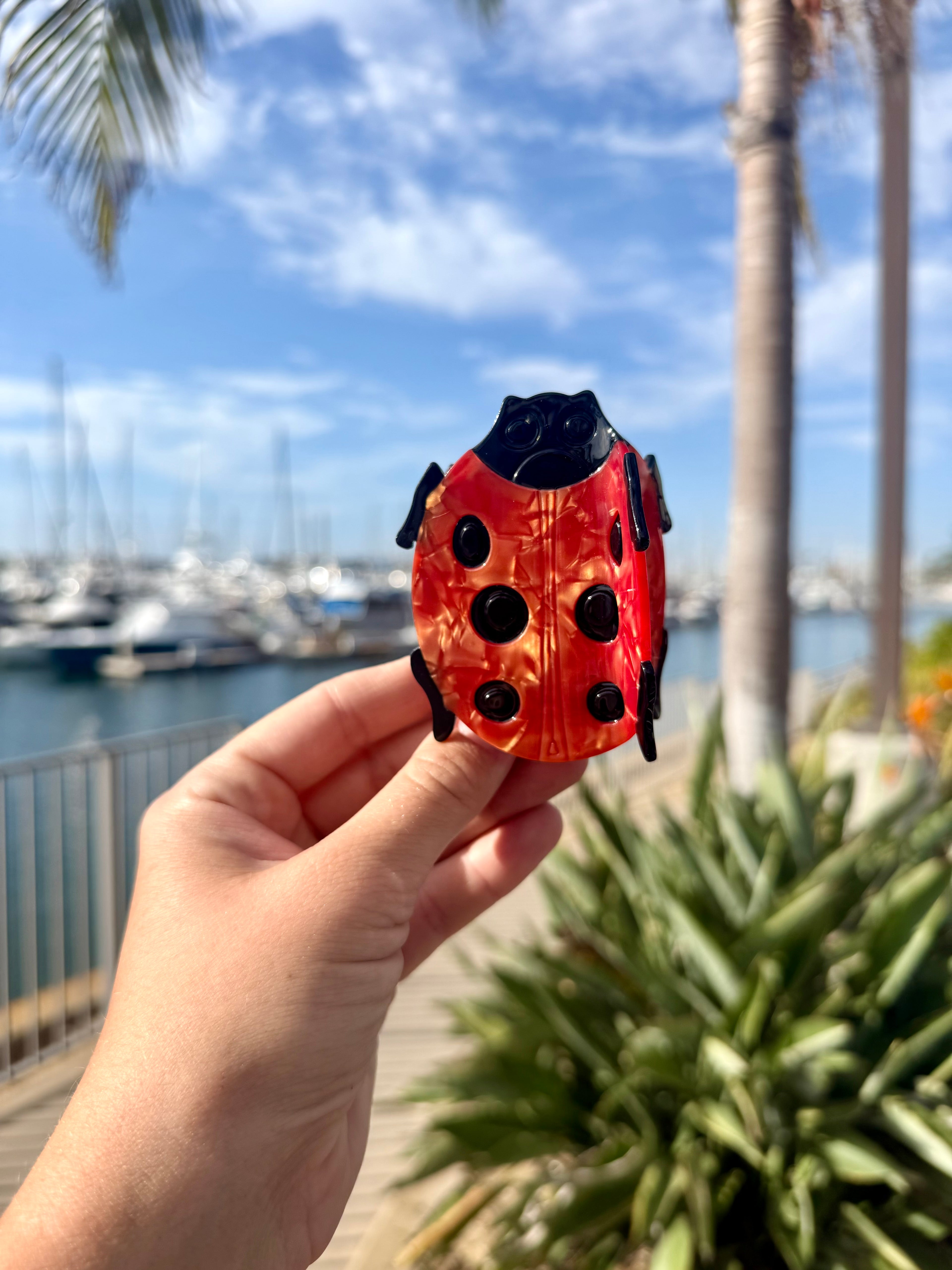Ladybug Hair Claw Clip