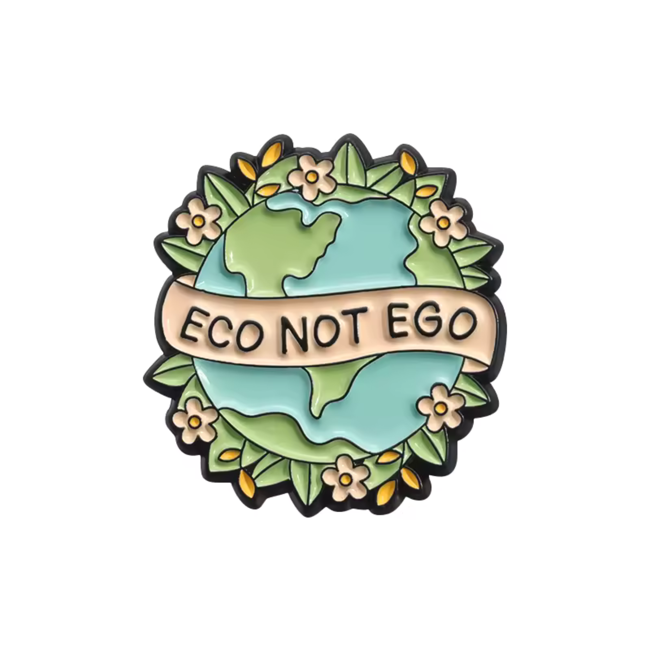 Eco Not Ego Enamel Pin