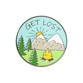 Get Lost Mountain Camping Enamel Pin