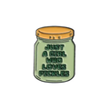 Just a Girl Who Loves Pickles Enamel Pin
