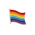 Wavy Rainbow Pride Flag Enamel Pin