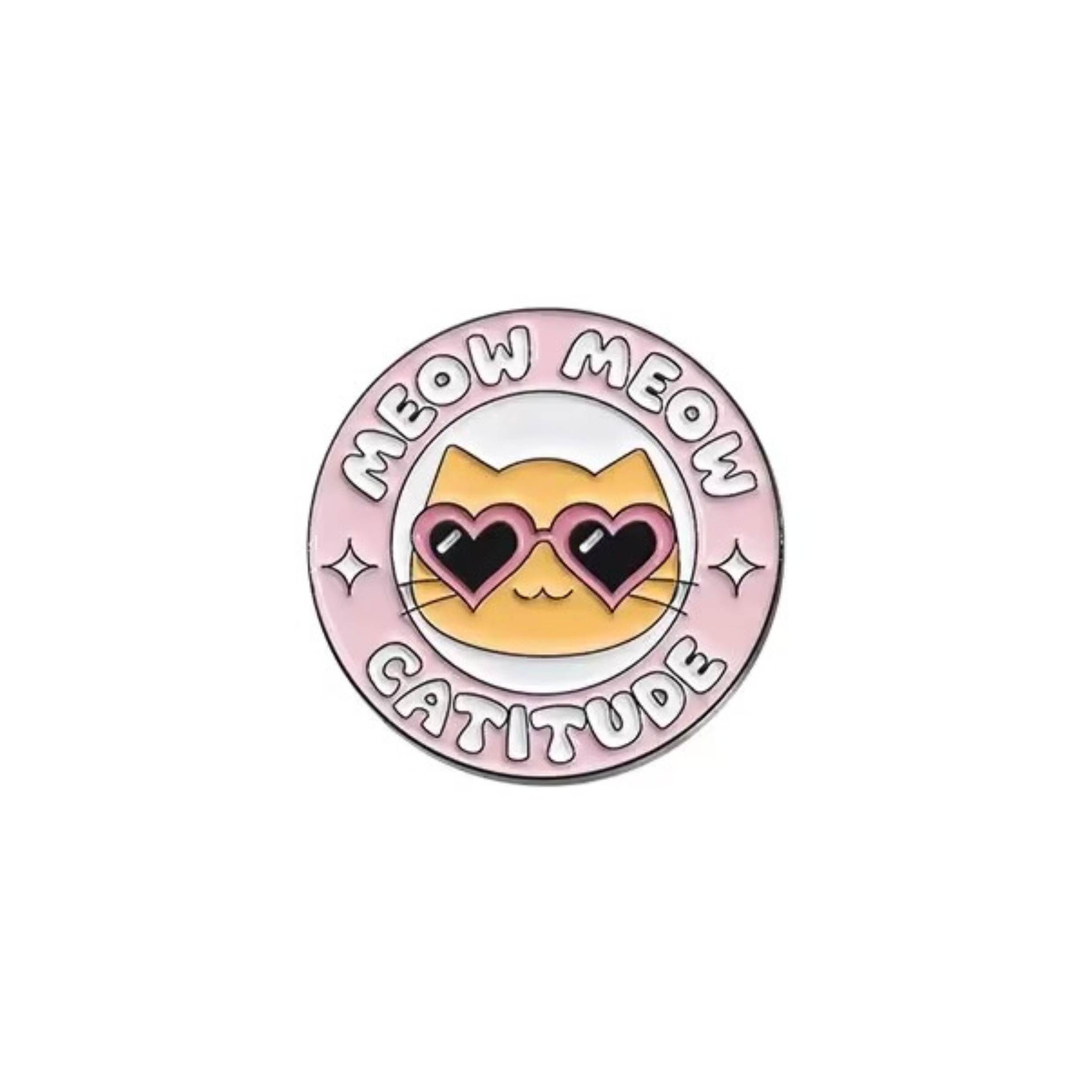 Meow Meow Catitude Enamel Pin