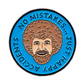 No Mistakes Just Happy Accidents Enamel Pin - Bob Ross
