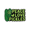 Peace Love Pickles Enamel Pin
