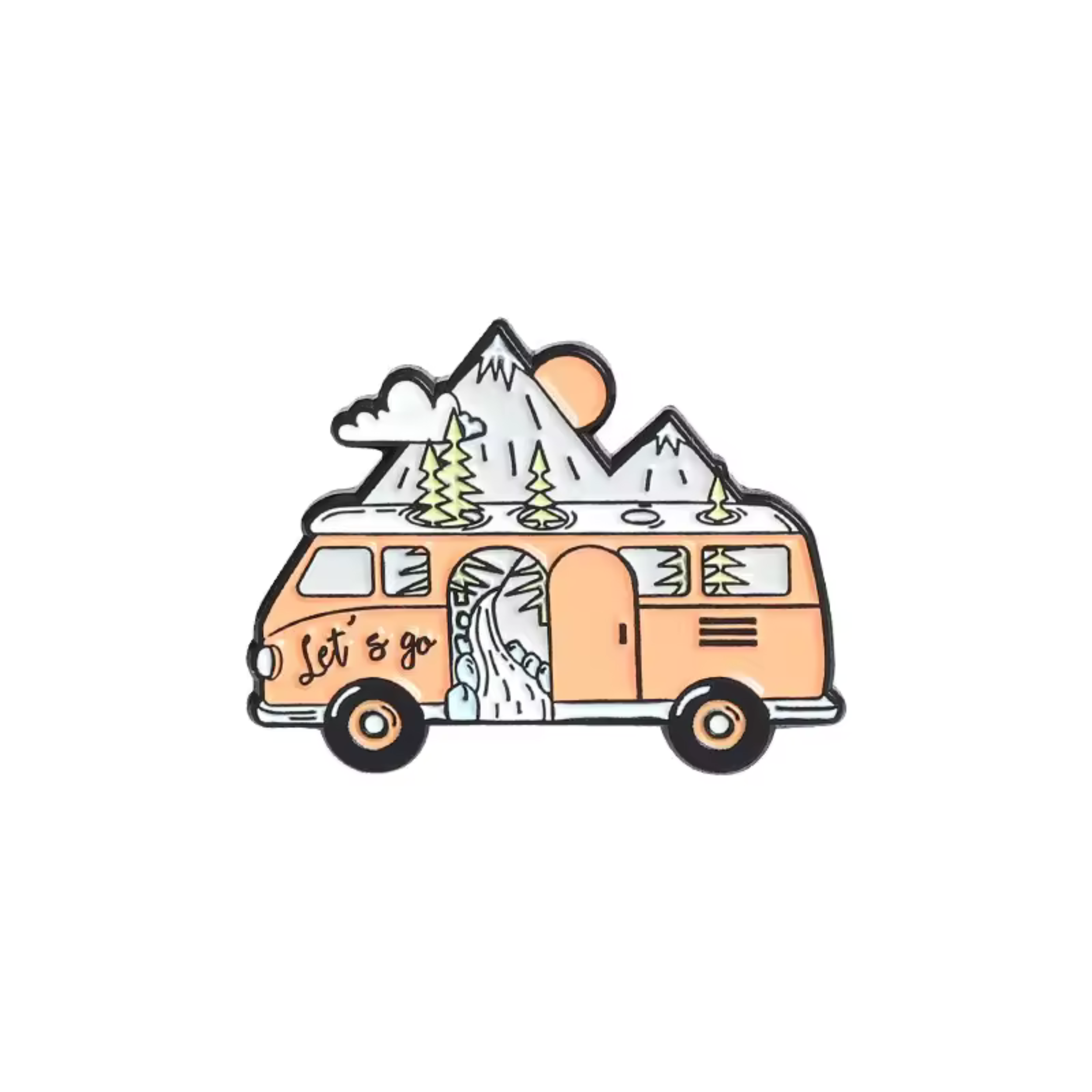 Let's Go Van Life Enamel Pin