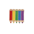 Rainbow Pencils Enamel Pin