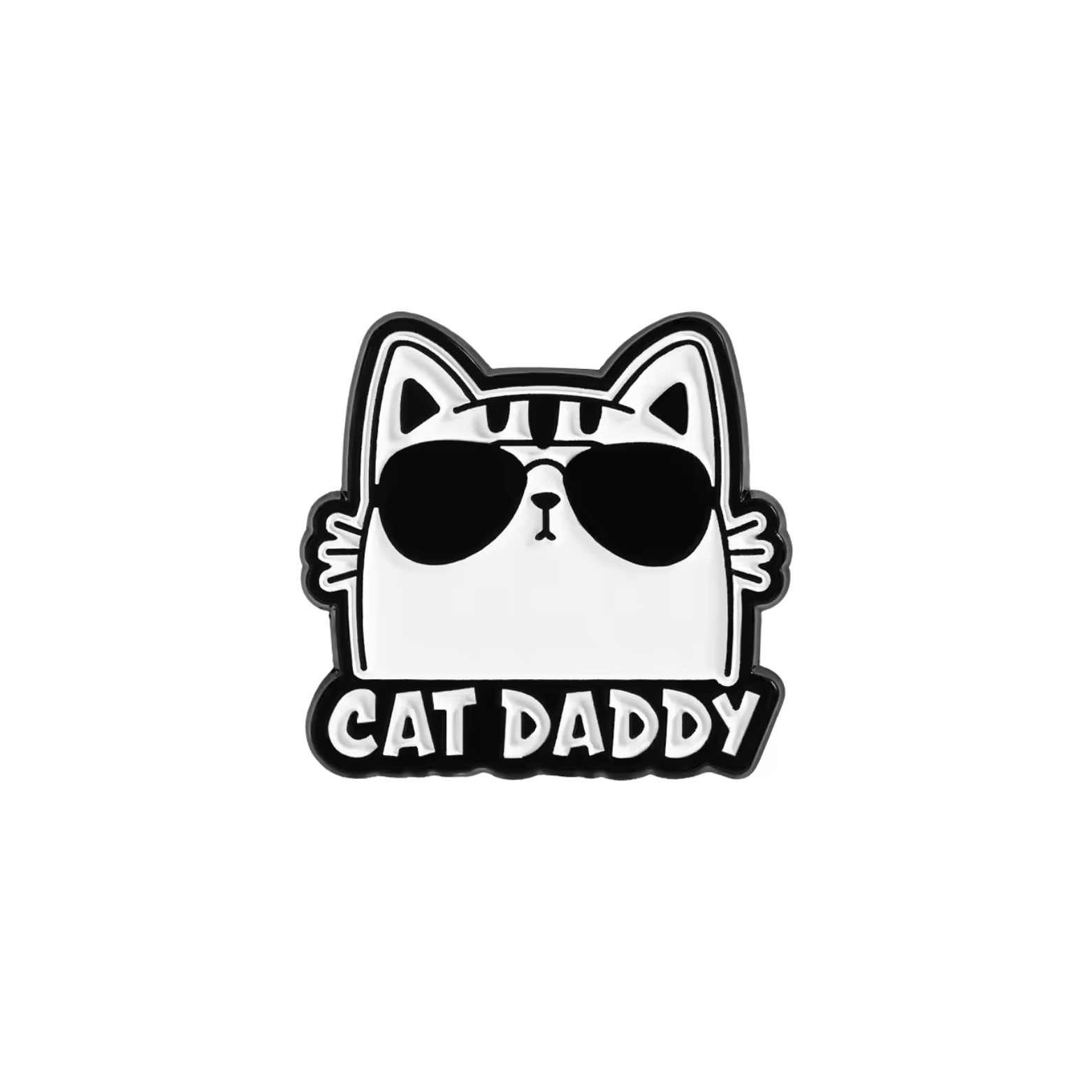 Cat Daddy Enamel Pin