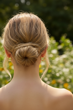 Back of head and neck with outdoor light