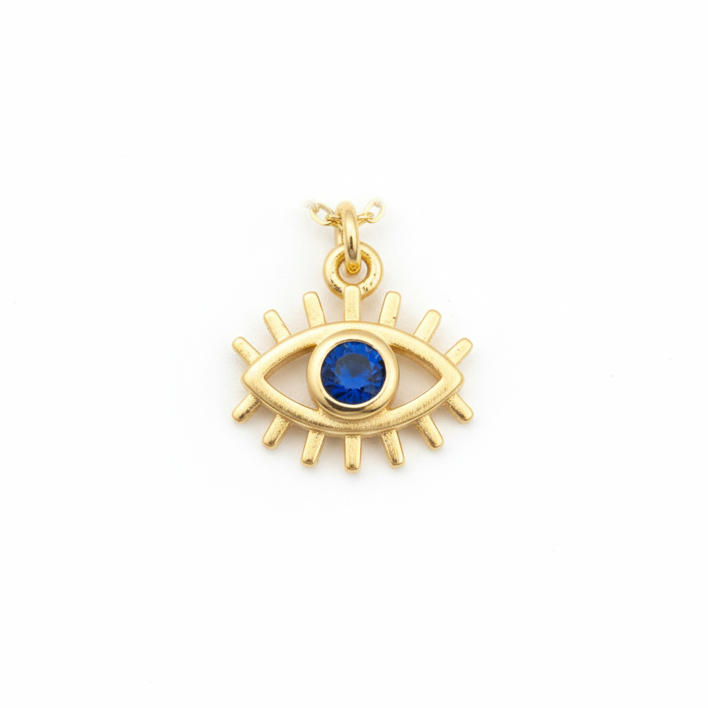 Evil eye charm detail