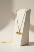 Evil eye necklace minimalist display
