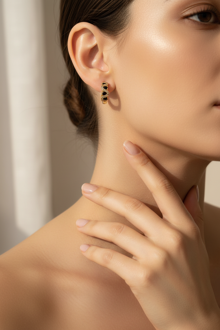 Faceless hand on neck