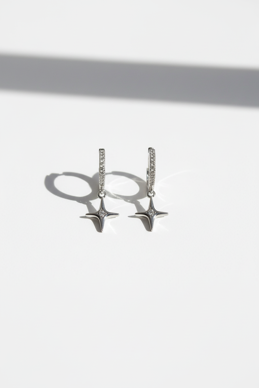 Flat lay on white surface
