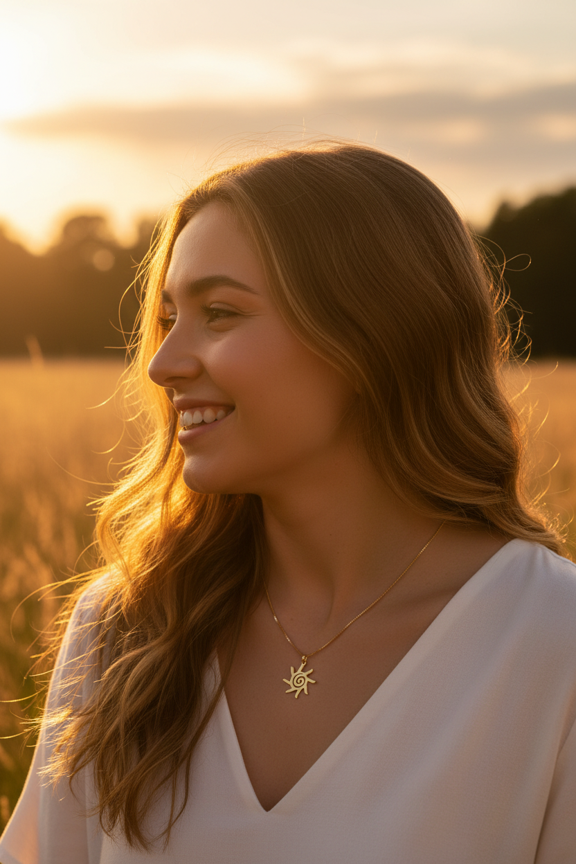 Golden hour outdoor portrait