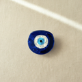 Hair claw on textured linen
