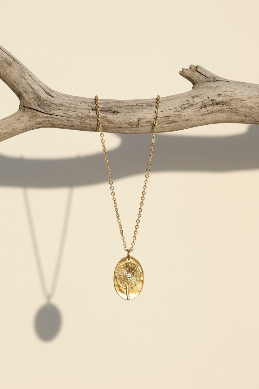 Hanging from driftwood branch