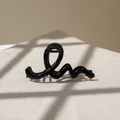 Large Black Swirl Hair Claw Clip