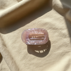 Lavender on beige cotton