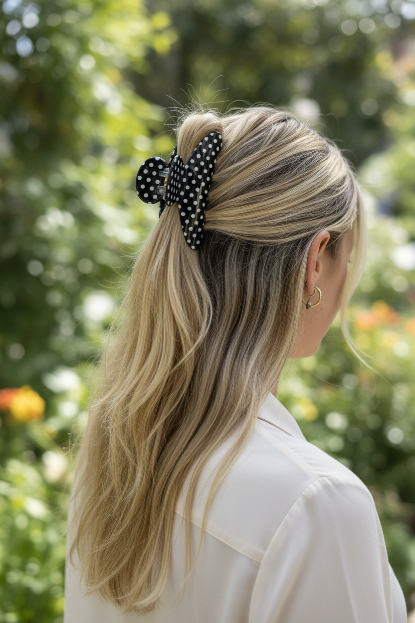Lifestyle photo 3 - Polka dot hair clip