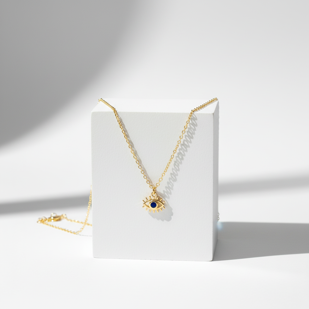 Necklace on pedestal