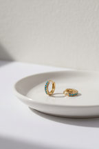 On ceramic dish