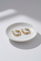 On ceramic dish