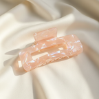 Peach claw clip soft folds