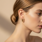 Petite earrings side profile