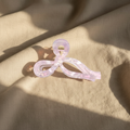 Pink bow overhead with shadows