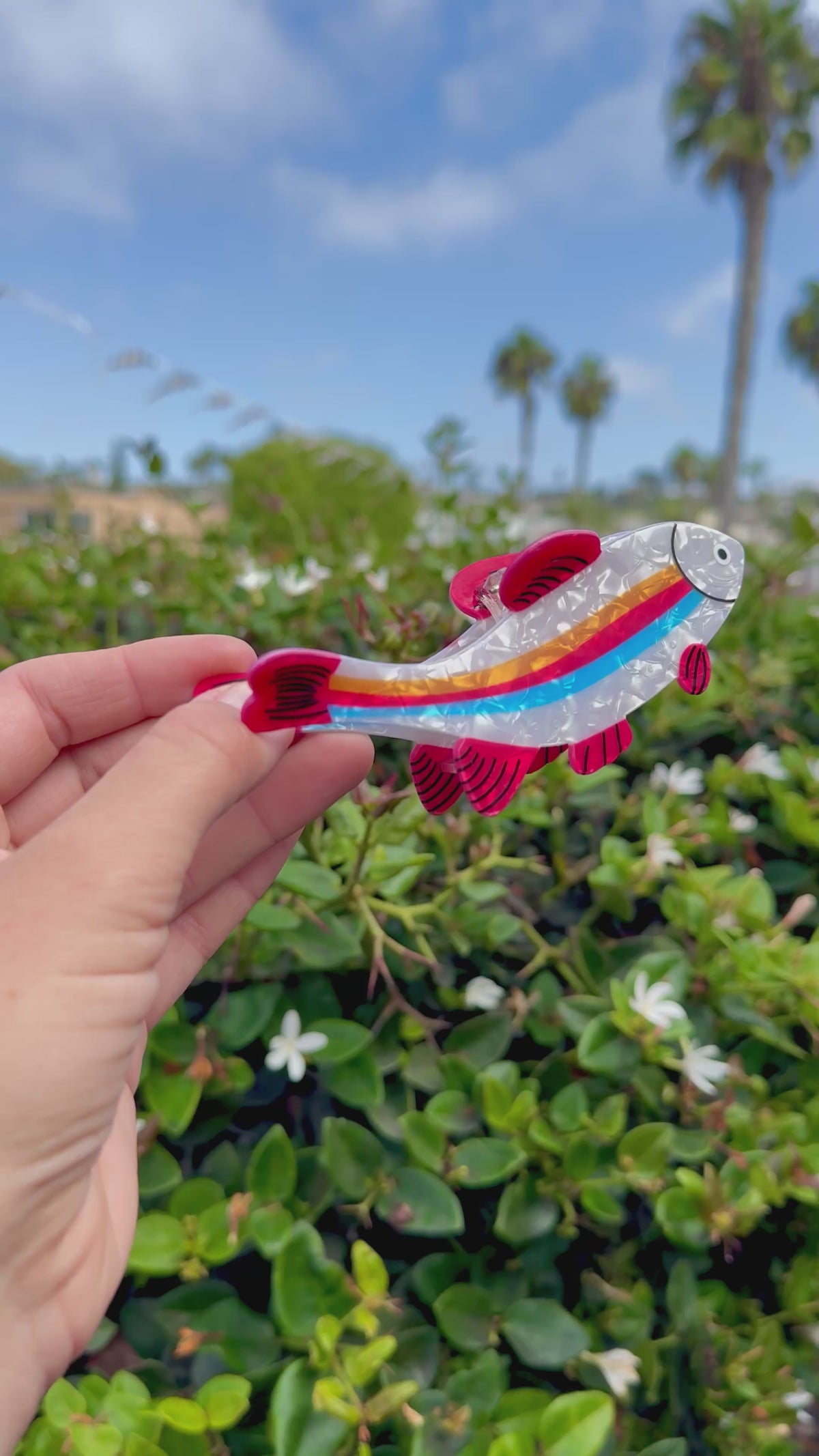 Rainbowfish Hair Claw Clip