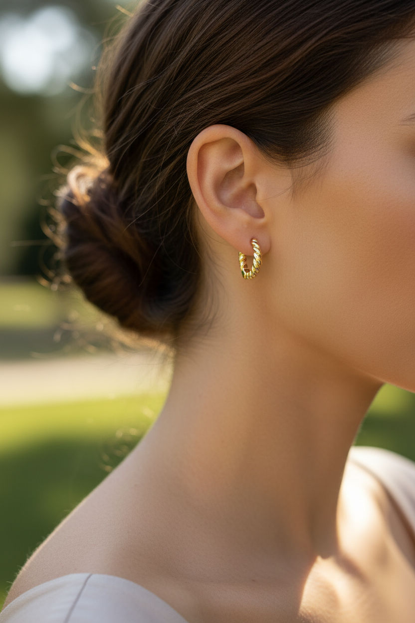 Profile with outdoor light and bokeh