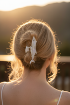 Shark clip - messy bun