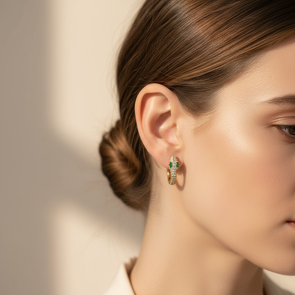 Side profile with warm tones