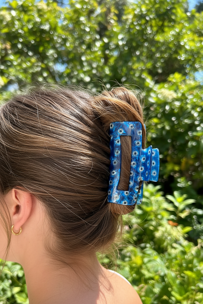Side swept updo