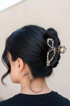 Thick wavy black hair