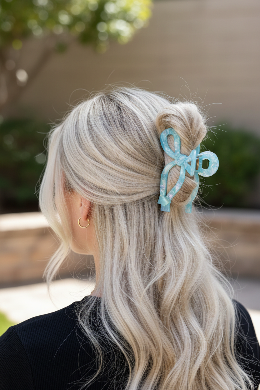 Top knot - platinum blonde