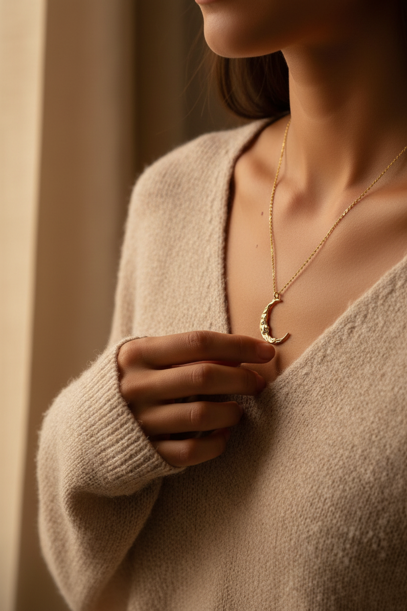 Touching pendant with sweater